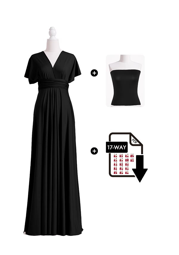72Styles Black Infinity Dress Free Bandeau and Tutorials