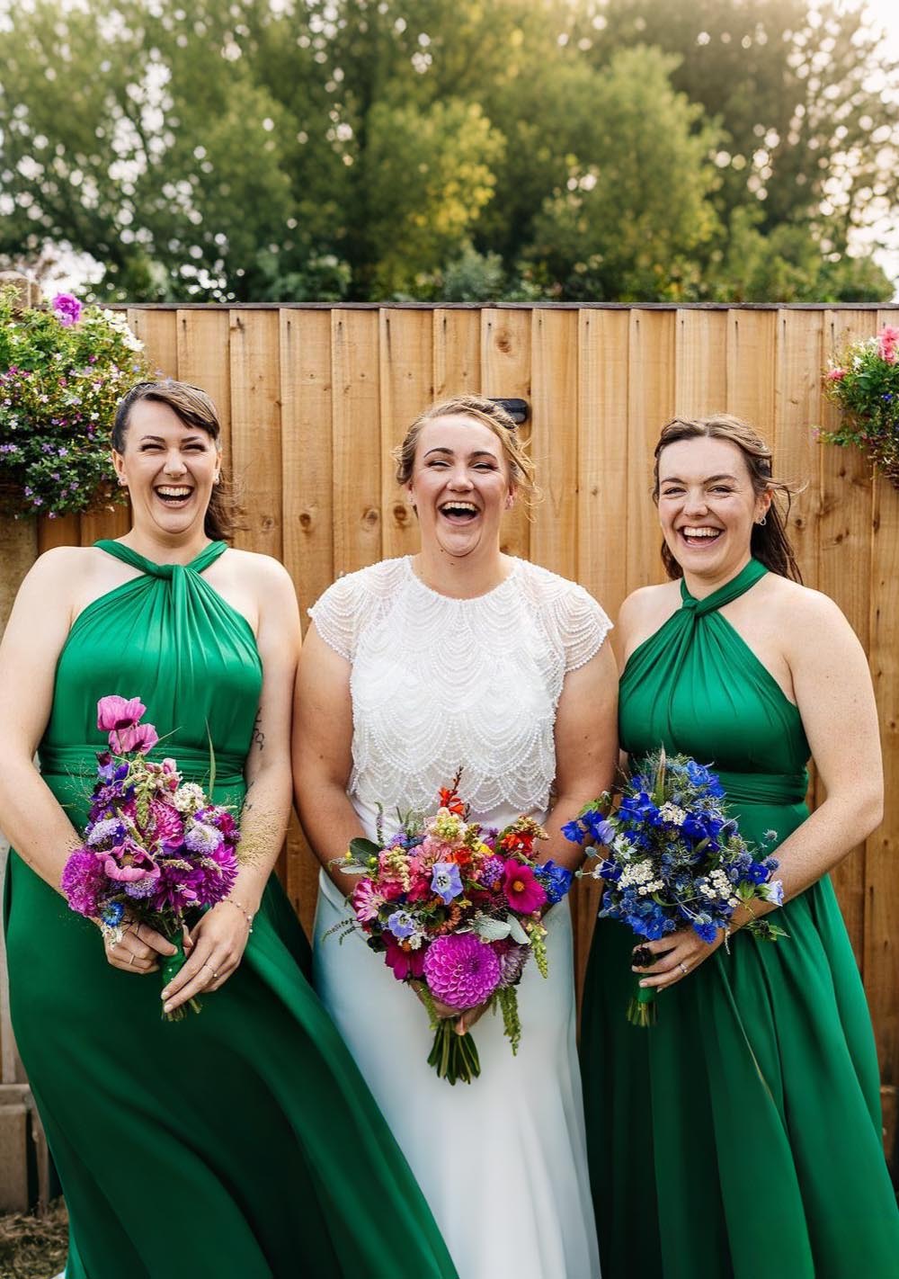 72Styles Emerald Green Multiway Infinity Dress For Bridesmaids
