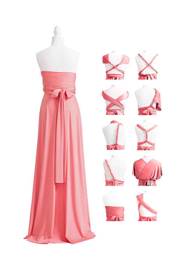 72styles Coral Pink Multiway Infinity Dress