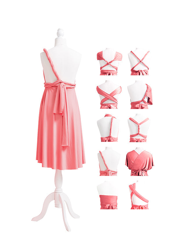 72styles Coral Pink Multiway Infinity Dress