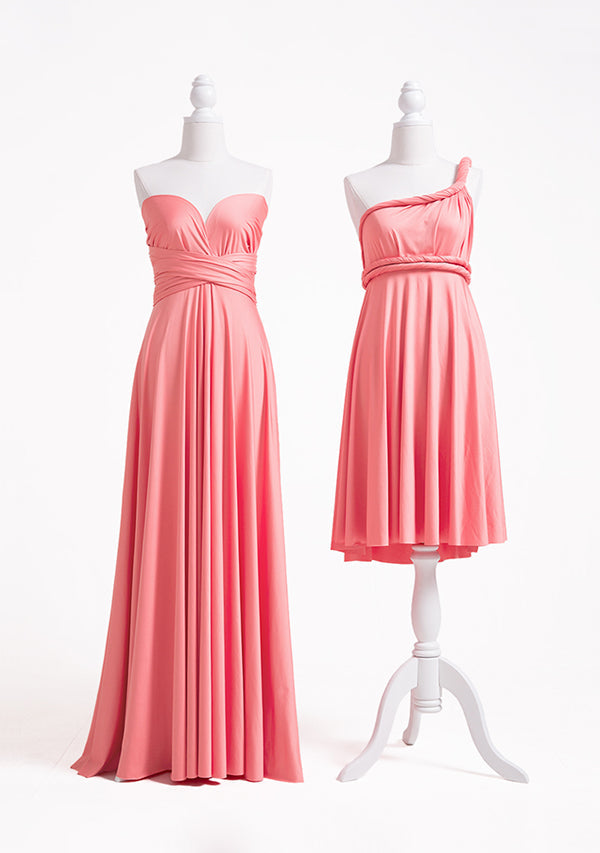 72styles Coral Pink Multiway Infinity Dress