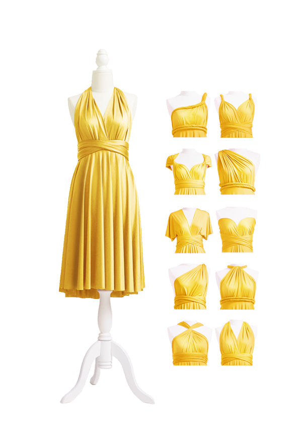 72styles Gold Yellow Multiway Convertible Infinity Dress
