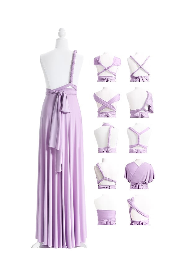 72Styles Lavender Long Multiway Infinity Dress Back Styles