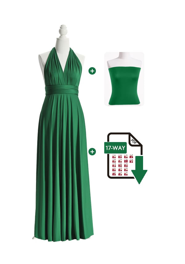 72Styles Emerald Green Multiway Infinity Dress Free Bandeau and Tutorials