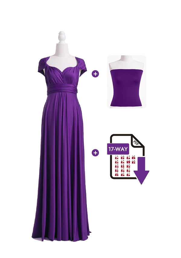 72Styles Purple Infinity Dress Free Bandeau and Tutorials