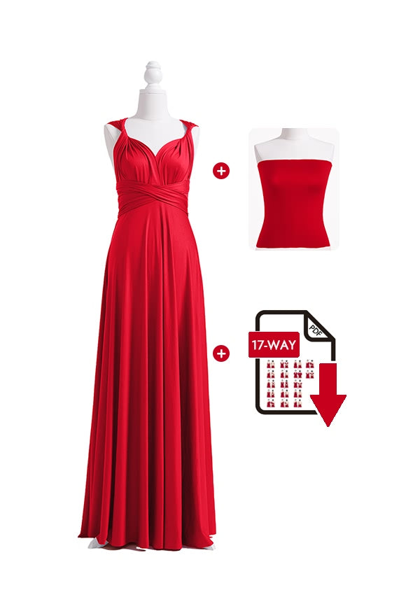 72Styles Red Infinity Dress Free Bandeau and Tutorials