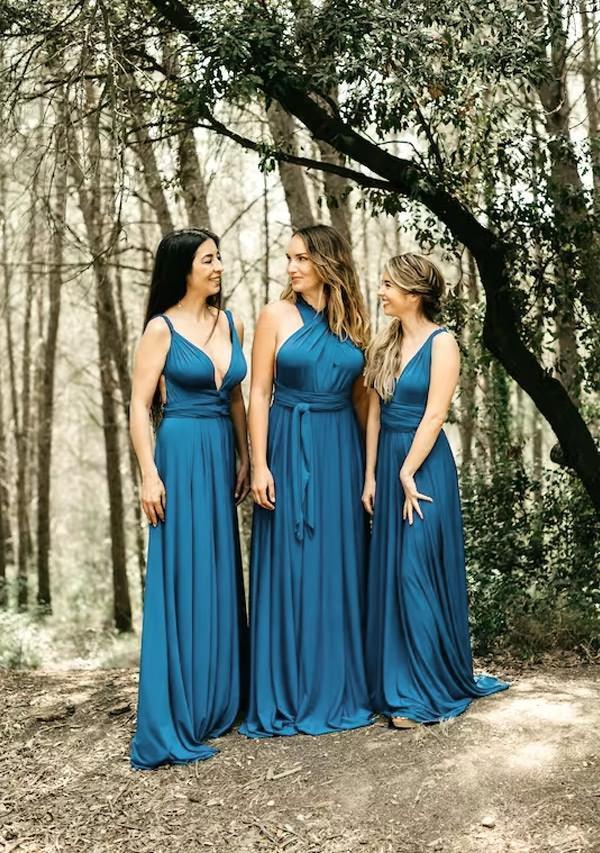 Peacock Blue Multiway Infinity Dress - InfinityDress.com